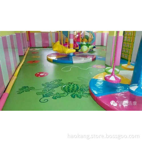 Indoor playground floor area